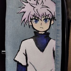 HOLLISTER CUSTOMIZED KILLUA ZOLDYCK /SKINNY JEANS